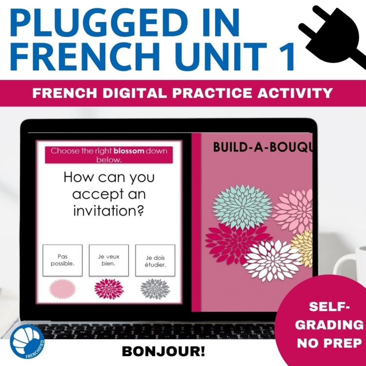 French Greetings Review Game | TEB1 Unit 1 Bonjour Self-Grading