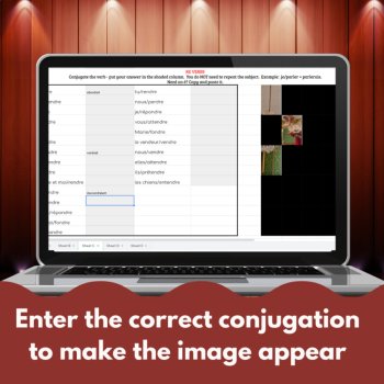 Conditional Hidden Picture French Games | Le Conditionnel Google Sheets, image 2