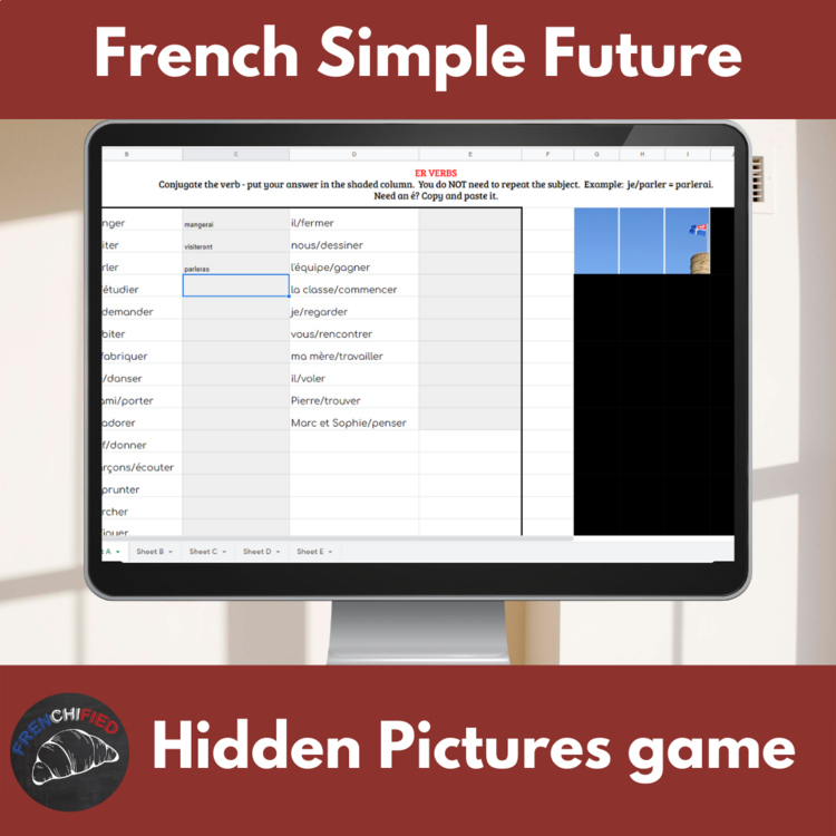 Le futur simple French verb conjugation digital game practice the simple future