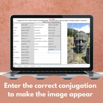 French Plus-Que-Parfait Game | Hidden Pictures Verb Conjugation, image 2