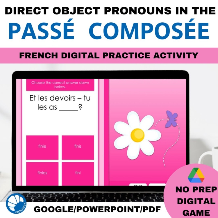 French Direct Object Pronouns in the Passé Composé | Agreement Game