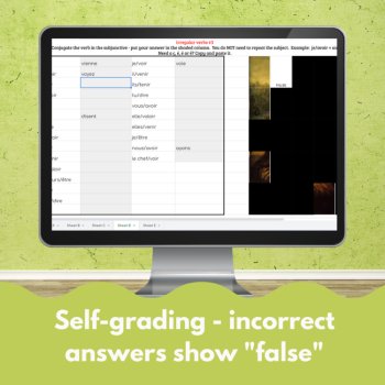French Subjunctive | Le Subjonctif Hidden Pictures Conjugation Game, image 3