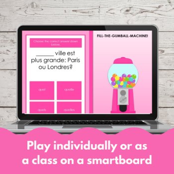 Quel, Quelle, Quels and Quelles | French Self-Grading Digital Practice Game, image 4