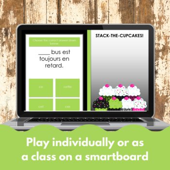 French digital game demonstrative adjective activity ce/cet/cette/ces, image 4