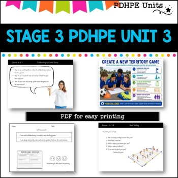 STAGE 3 UNIT 3 NSW Aligned PDHPE Complete Unit-movement, relationships, identity, image 4