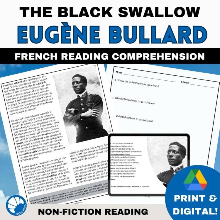Eugene Bullard French Reading Comprehension | WWI & WWII Biography