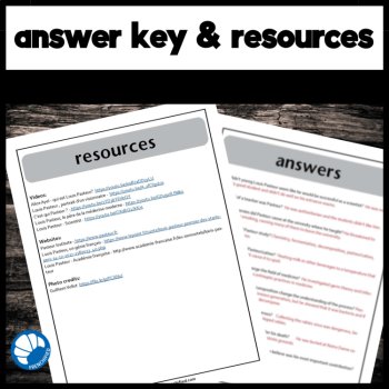 STEM in French reading comprehension activity & questions Louis Pasteur, image 4