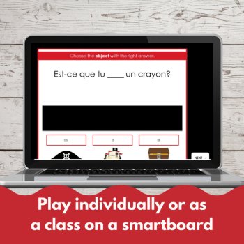 Verb avoir conjugation and avoir expressions French digital worksheet game, image 4