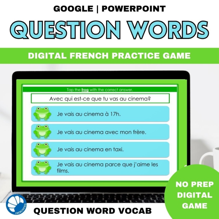 French question words les mots interrogatifs digital vocabulary practice game