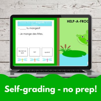 French question words les mots interrogatifs digital vocabulary practice game, image 2