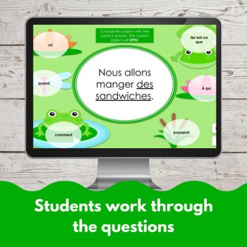 French question words les mots interrogatifs digital vocabulary practice game, image 3