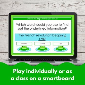 French question words les mots interrogatifs digital vocabulary practice game, image 4