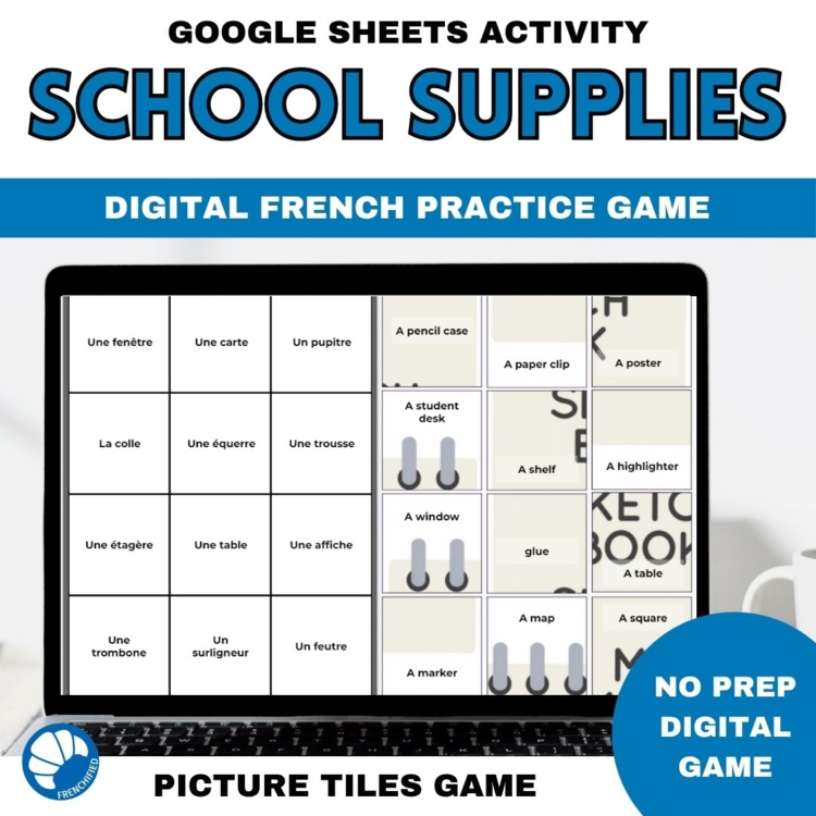 French School Supplies Game | Les Fournitures Scolaires | Digital Vocabulary