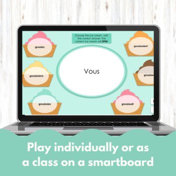 L'imparfait verb conjugation digital French practice activity game, image 4