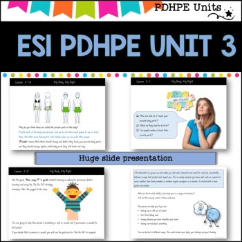 ES1 kinder UNIT 3 NSW  PDHPE Complete Unit-safety, health, wellbeing, movement, image 2