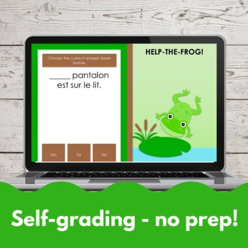 Les adjectifs possessifs French possessive adjectives digital games activity, image 2