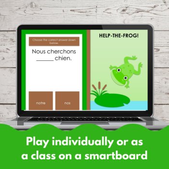 Les adjectifs possessifs French possessive adjectives digital games activity, image 4