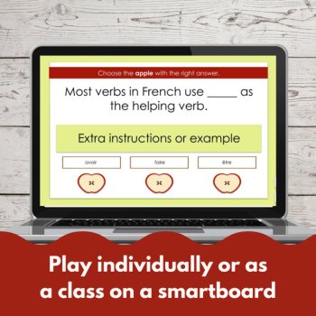 French Passé Composé with être digital game - Vandertramp verbs grammar game, image 4