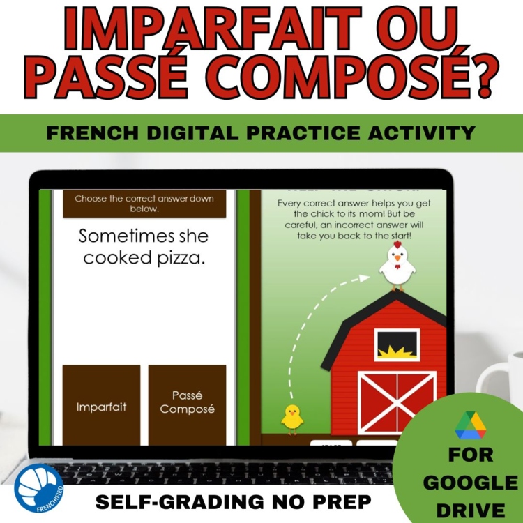 Passé Composé or Imparfait Game | French Past Tense Practice