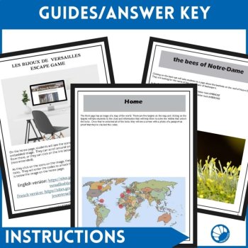 French Digital Escape Games Bundle #2, Culture & History Activities, image 4