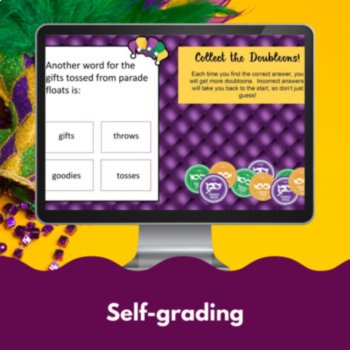 Mardi Gras History & Customs Digital Game - Self-Correcting 30 Questions, image 4