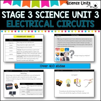 STAGE 3 UNIT 3 NSW COMPLETE Science Unit- ELECTRICAL CIRCUITS, image 2