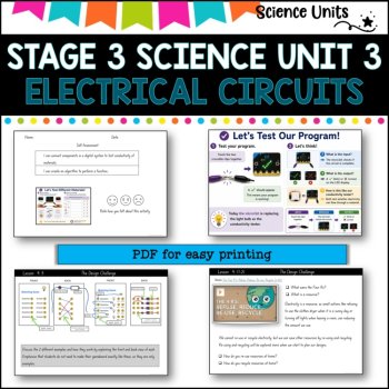 STAGE 3 UNIT 3 NSW COMPLETE Science Unit- ELECTRICAL CIRCUITS, image 4