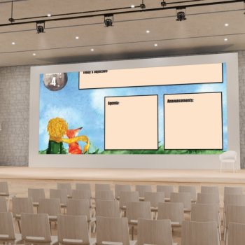 Le Petit Prince Little Prince theme Google slides daily agenda template, image 3