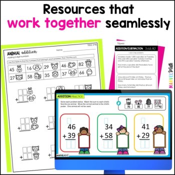 3rd Grade Addition and Subtraction Unit - Word Problems, Regrouping TEKS, image 4