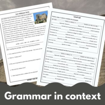 French IR Verbs in Context | Regular Verb Lesson, Worksheets & Reading, image 4