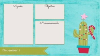 Llama Daily Slides | Holiday-Themed Agenda & Morning Meeting Slides, image 3