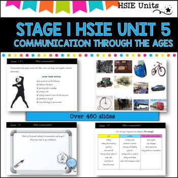 STAGE 1 UNIT 5  NSW DET HSIE unit History of Communication yrs 1-2 Complete Unit, image 2