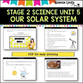 STAGE 2 UNIT 5 NSW Science, Our solar system: 2025 curriculum Complete Unit, image 3