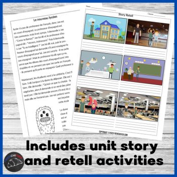 French Comprehensible Input Level 2 Unit 1 La Rentrée complete unit plan, image 4