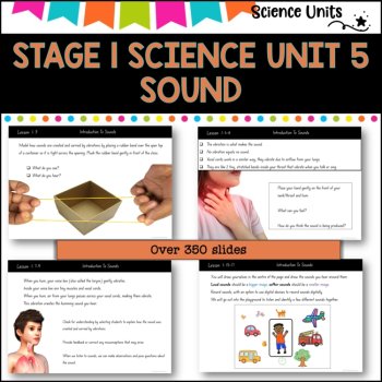 STAGE 1 UNIT 5 NSW aligned Science sound Complete Unit yrs 1 and 2, image 2