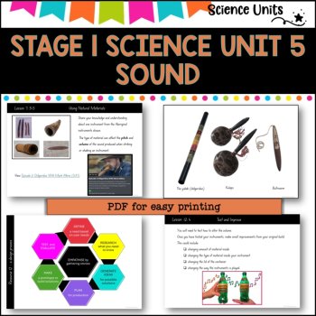 STAGE 1 UNIT 5 NSW aligned Science sound Complete Unit yrs 1 and 2, image 3