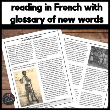 History of French Africa | Tirailleurs Sénégalais French Reading Comprehension, image 2