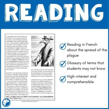 Intermediate French Reading Comprehension: La Peste Noire / Black Plague, image 3