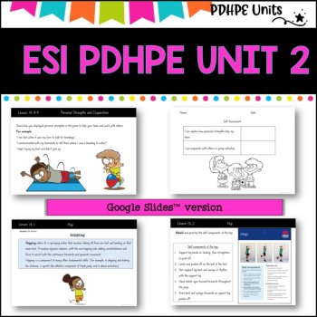 ES1 kinder UNIT 2 NSW Aligned 2025 PDHPE Complete Unit-identity, strengths, image 4