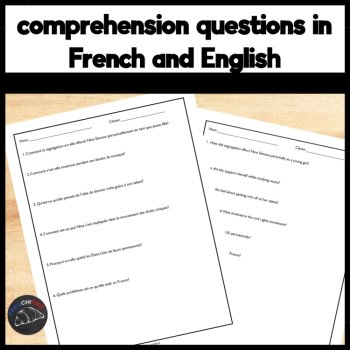 Intermediate French Reading Comprehension | Nina Simone | PDF & Google Slides, image 3