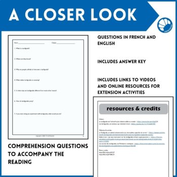 French Reading Comprehension | Tardigrades Activity for Intermediate French, image 4