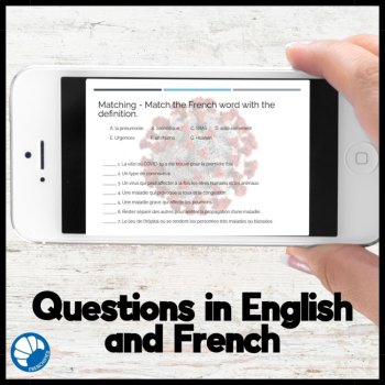 STEM in French reading comprehension and questions COVID Coronavirus, image 2