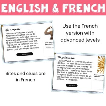 Versailles Palace French Culture Digital Escape Game, English & French, image 4