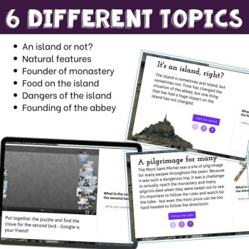 Mont Saint Michel French Culture Escape Room | Digital History Game, image 3