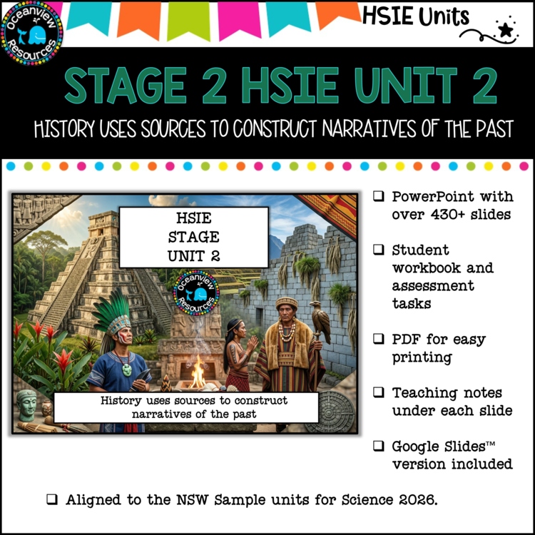 STAGE 2 UNIT 2 NSW DET aligned HSIE Complete Unit Ancient cultures all 16 lesson