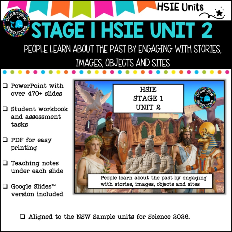 STAGE 1 UNIT 2 NSW DET aligned HSIE unit- learning about the past Complete Unit