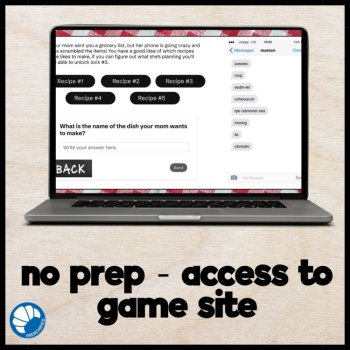 French Food Vocabulary Escape Room Game Activity La Recette Perdue, image 3