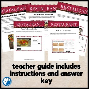French Food Vocabulary Escape Room Game Activity La Recette Perdue, image 4