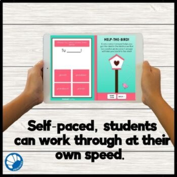 French IR verbs conjugation digital practice activity French Boom cards, image 3