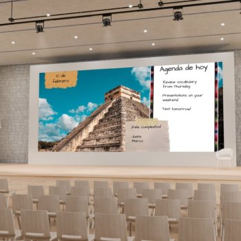 Editable Spanish Daily Slides | Mexico Theme | Class Agenda Display, image 3